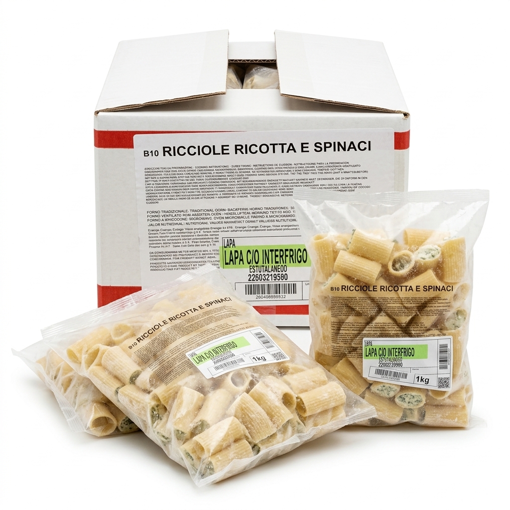 [B10] Ricciole Ricotta and Spinach Frozen 3 × 1 kg — Surgital