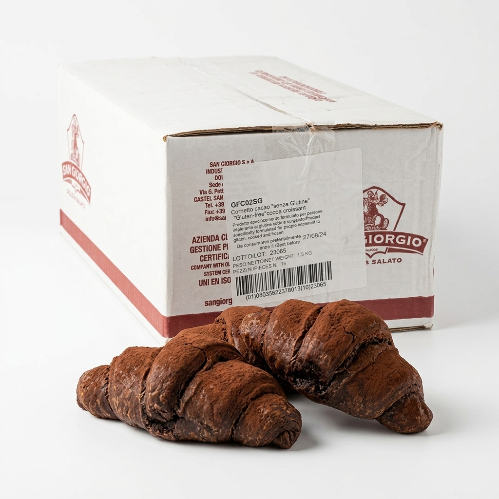 Croissant au Cacao Sans Gluten 100 g (15 pcs) — San Giorgio