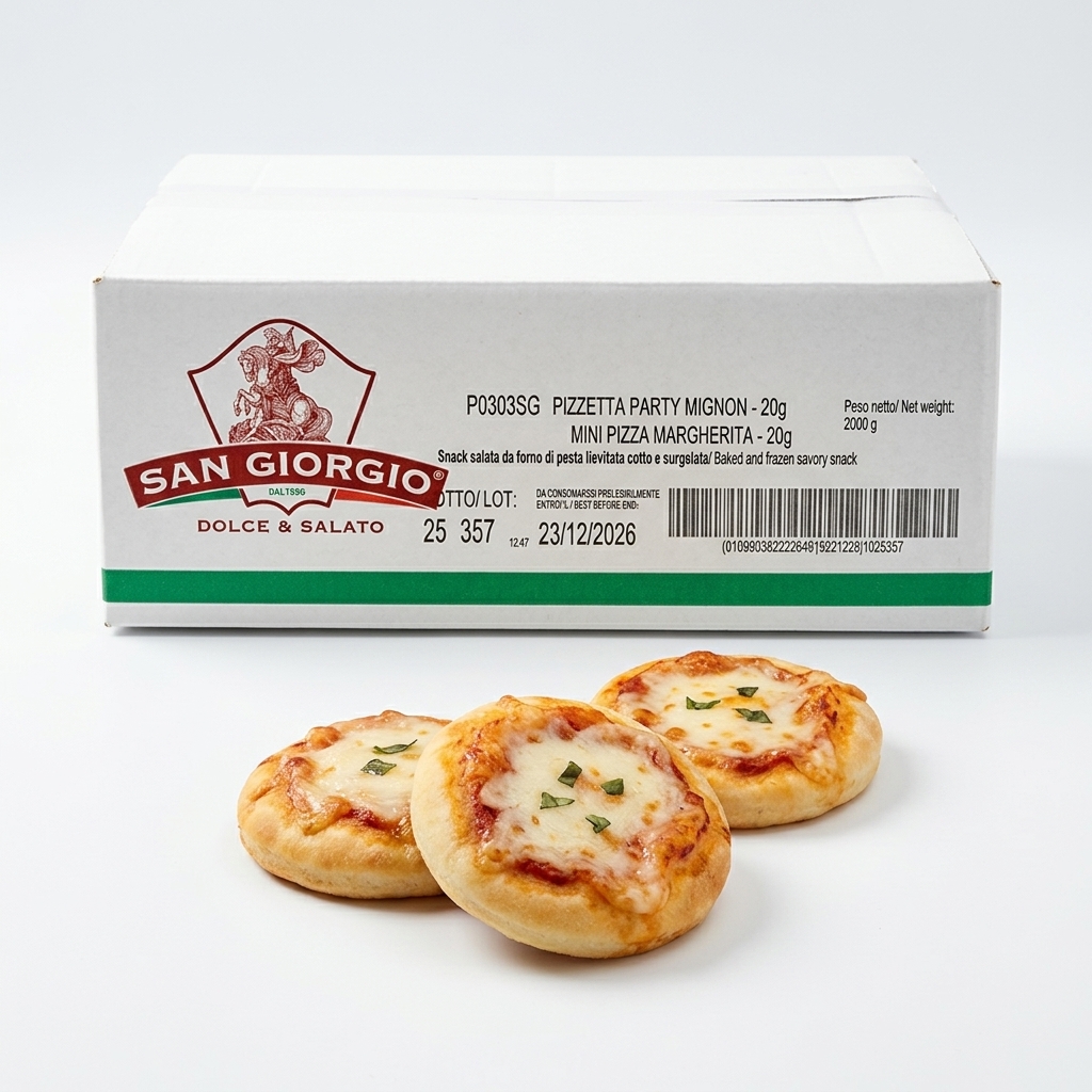 Pizzetta Party Mignon 20 g Surgelée (100 Pièces, 2 kg) — San Giorgio