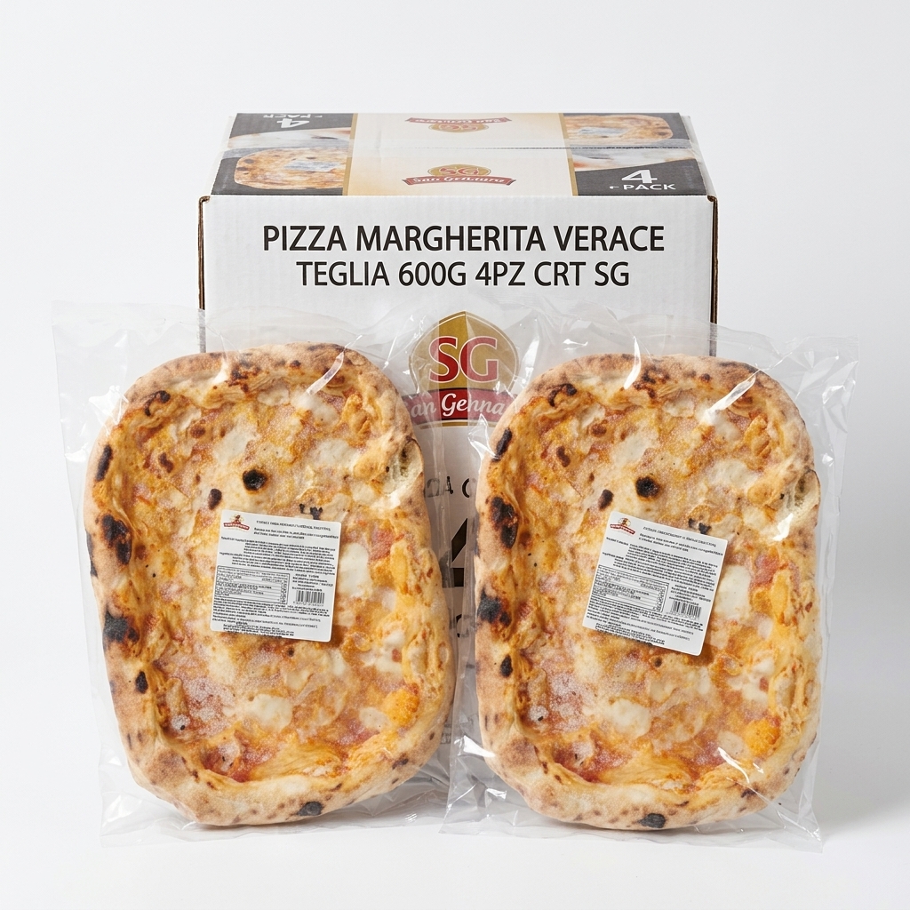 Pizza Margherita Verace in Teglia 600 g (Cartone 4 Pz) — San Giorgio