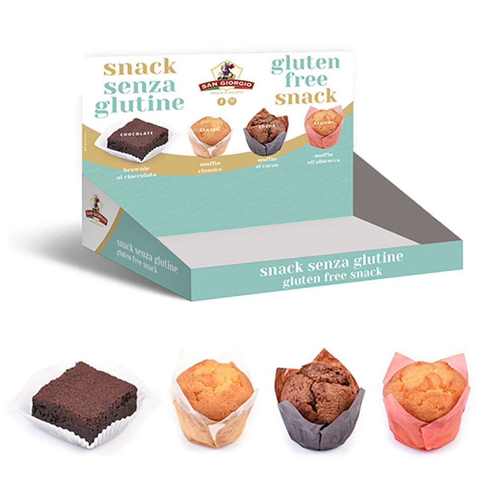 Snack Dolci senza Glutine (4 Espositori x 11 pz Assortiti) 60g al pz gelo SG