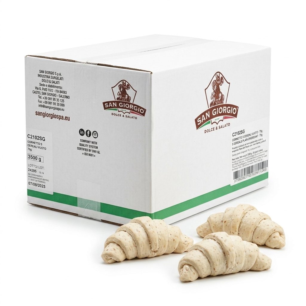 Croissant Vide aux 5 Céréales 70g (Carton 50 pcs) — San Giorgio