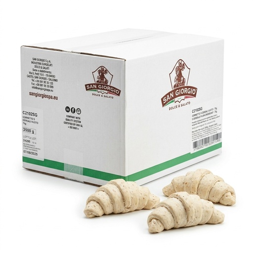 Croissant Vide aux 5 Céréales 70g (Carton 50 pcs) — San Giorgio