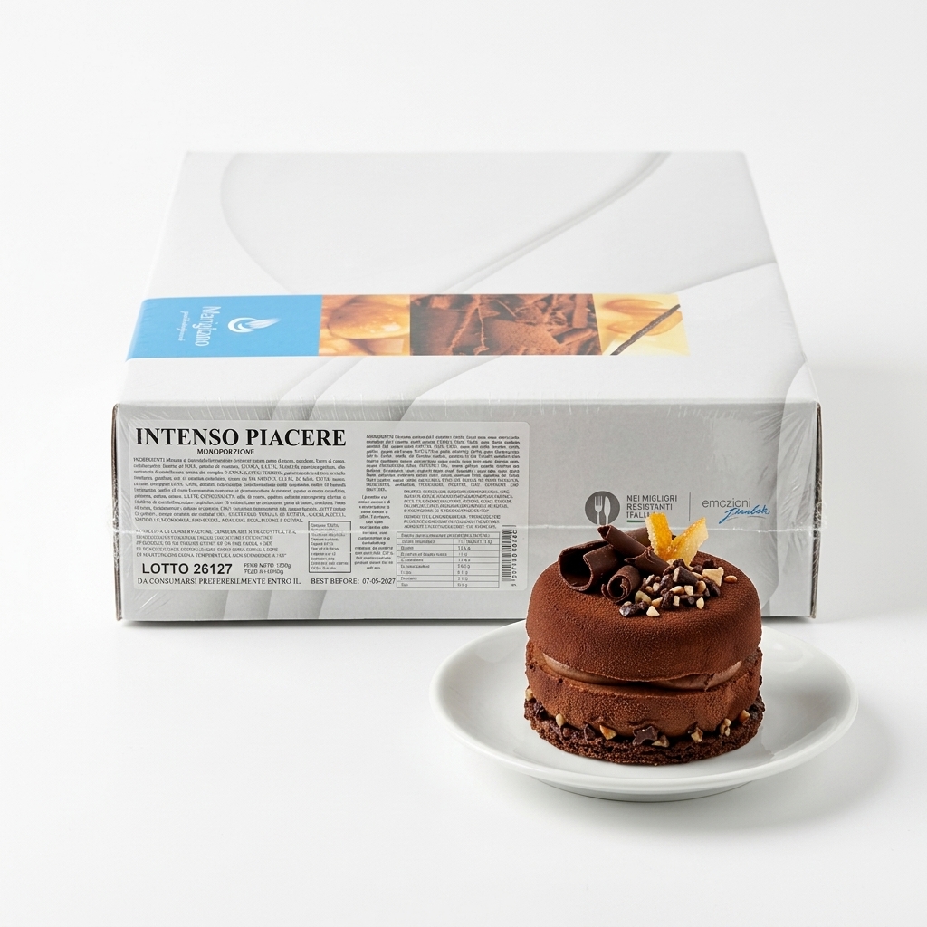 Intenso Piacere — Dessert Individuel Chocolat et Vanille (12 pcs)