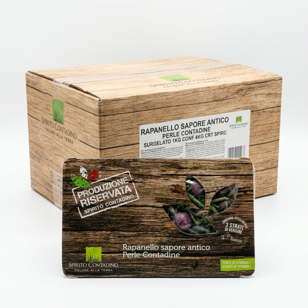 Frozen Radish Sapore Antico Perle Contadine 1kg Pkg 4kg Ctn SPIRC