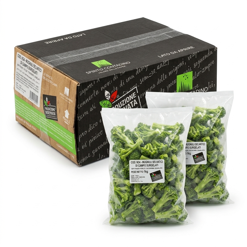 Mugnuli Selvatici di Campo Tiefgekühlt 1 kg (Karton 4 kg) — Spirito Contadino