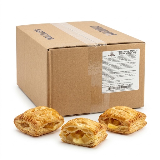 Sfoglia Toscanella Crema e Mela 90 g (60 pz) — San Giorgio