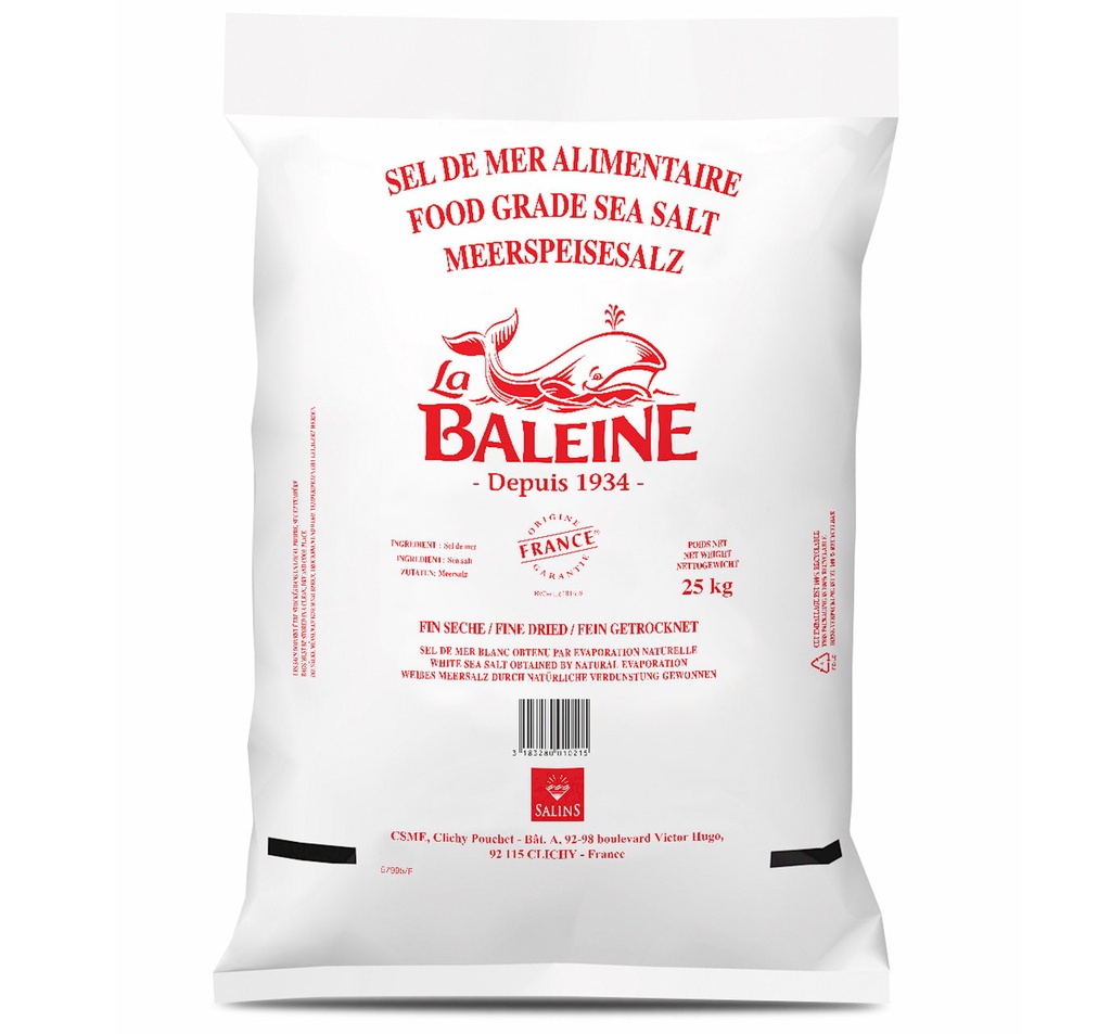Sale Grosso/ Meersalz La Baleine 25kg