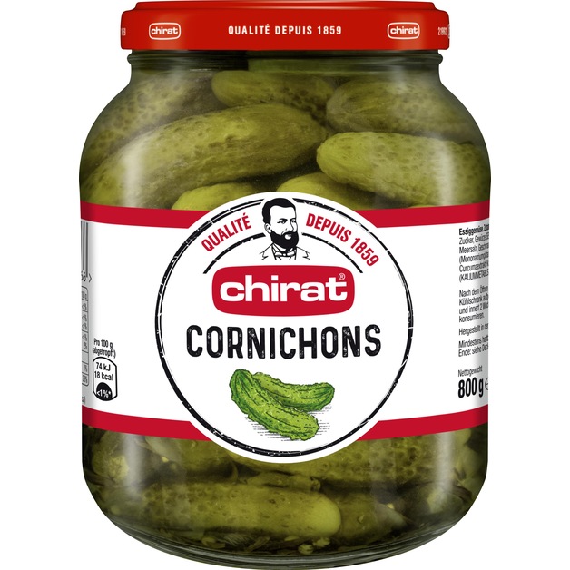 Chirat Pickled Gherkins 800 g AL