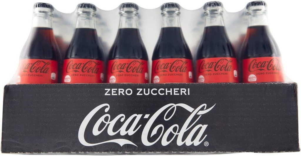 COCA COLA ZERO BTL VETRO 0.33CL 24 BTL CRT AL