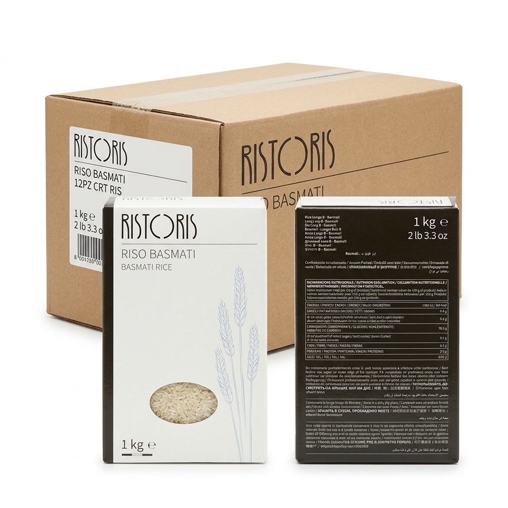 Basmati Rice Carton Pack 1 kg (Case 12) — Ristoris