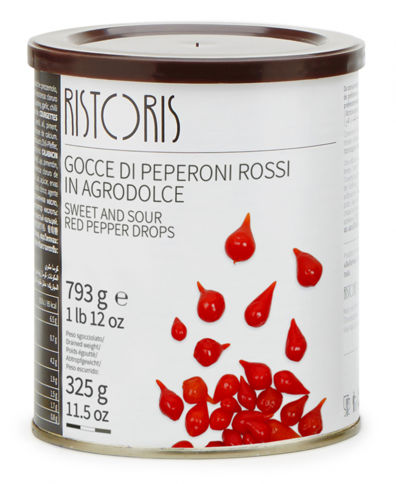 GOCCE DI PEPERONI ROSSI LATTA 793G 6PZ CRT RIS