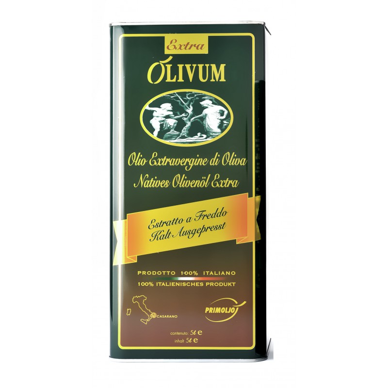 OLIO EXTRAVERGINE DI OLIVA 100% ITALIA OLIVUM 5L 4PZ CRT PRIM