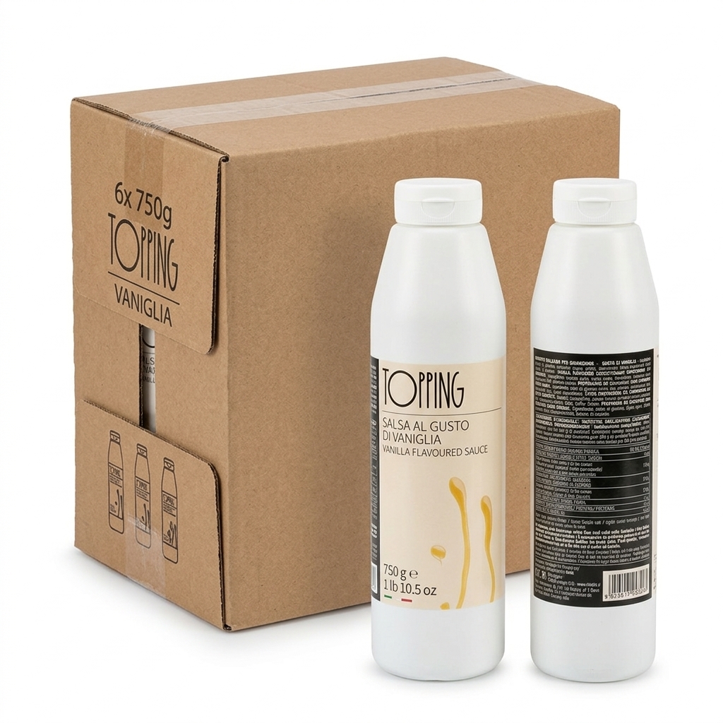 Topping alla Vaniglia Flacone 750 g (Cartone 6) — Ristoris