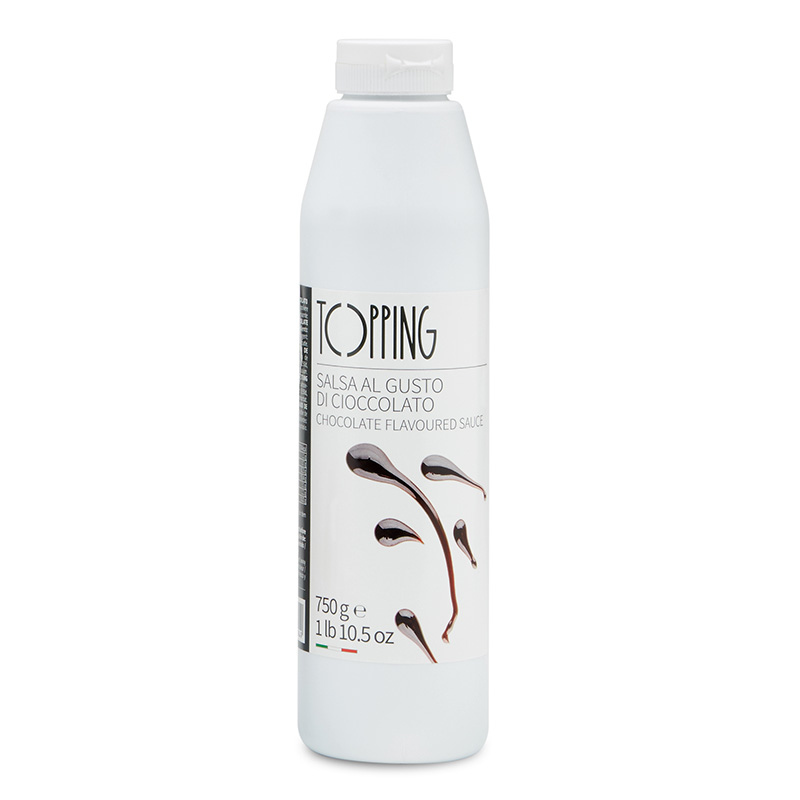 TOPPING SALSA AL GUSTO DI CIOCCOLATO FLACONE 750G 6PZ CRT RIS