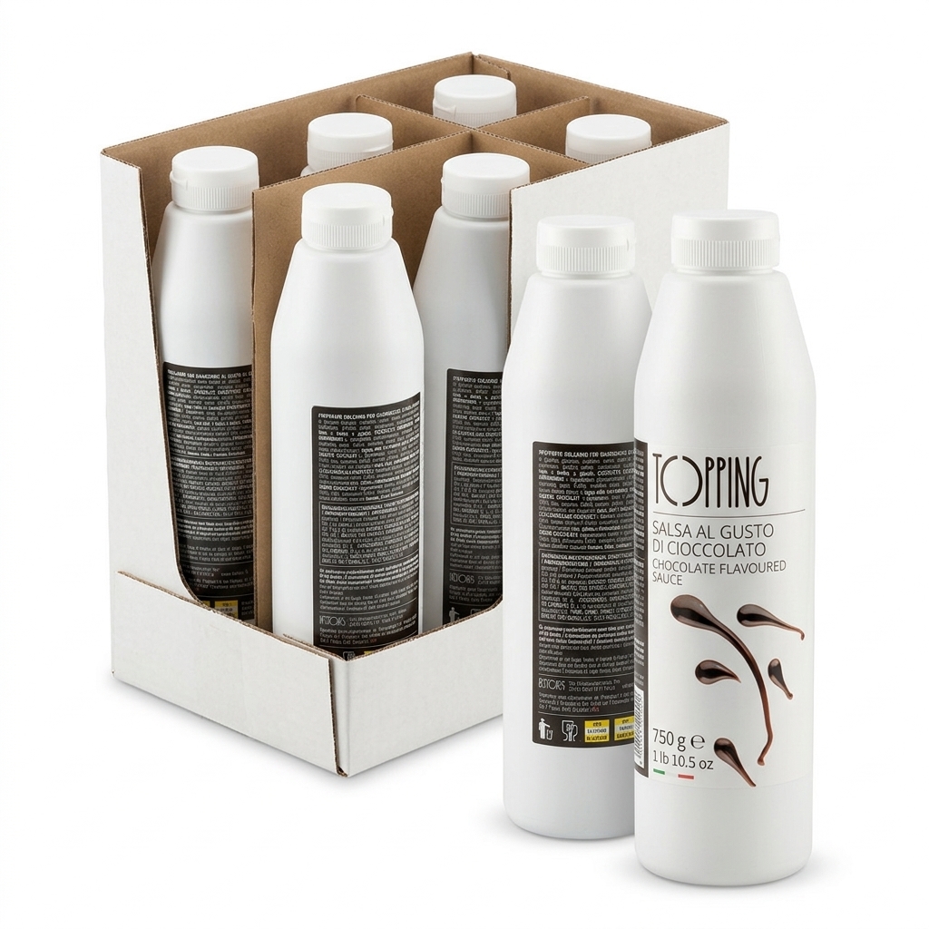 Topping Schokolade Flasche 750 g (Karton 6) — Ristoris
