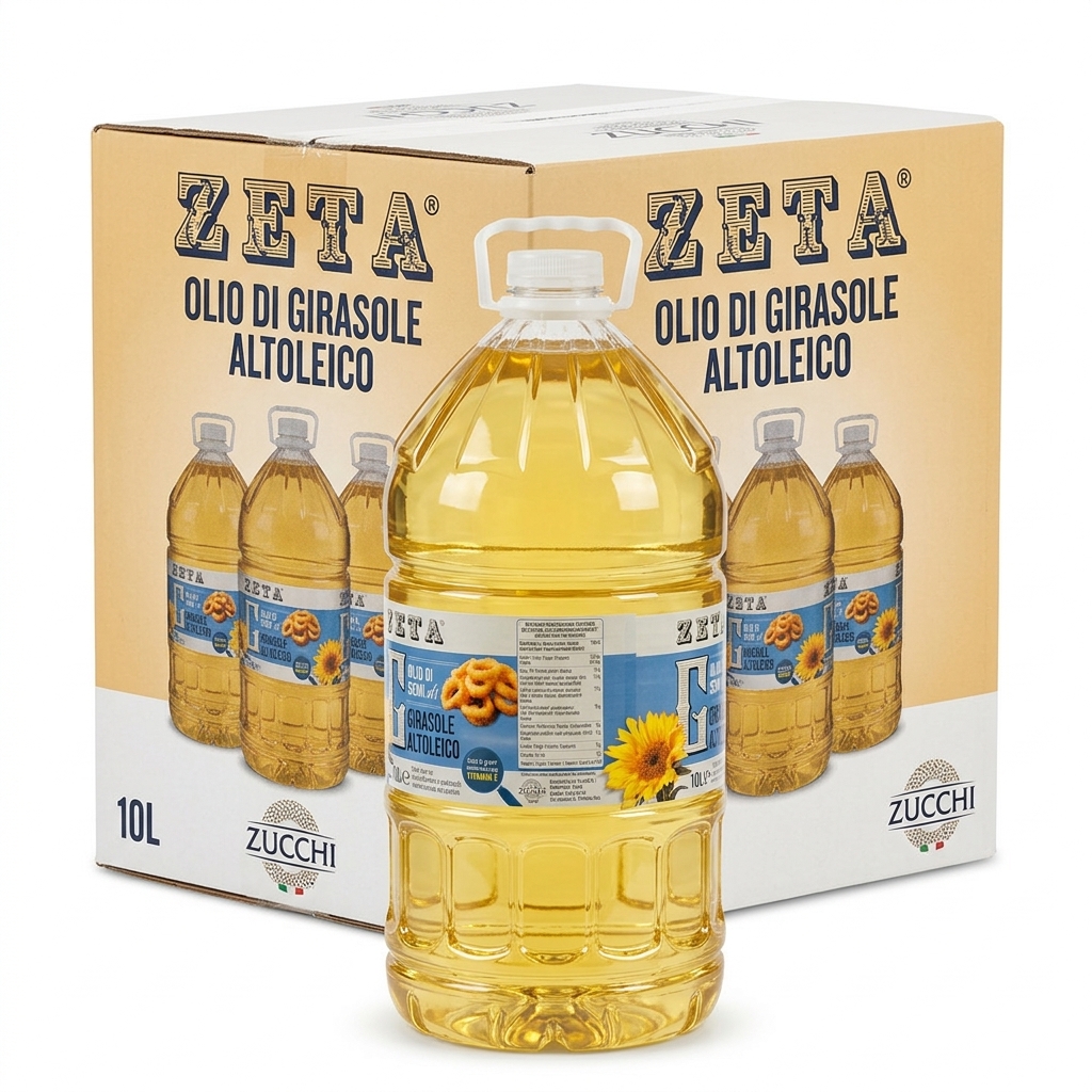 Olio di Girasole Altoleico Zeta PET 10 L — Oleificio Zucchi