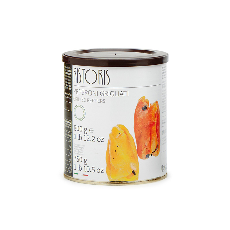 PEPERONI GRIGLIATI LATTA 800G 6PZ CRT RIS