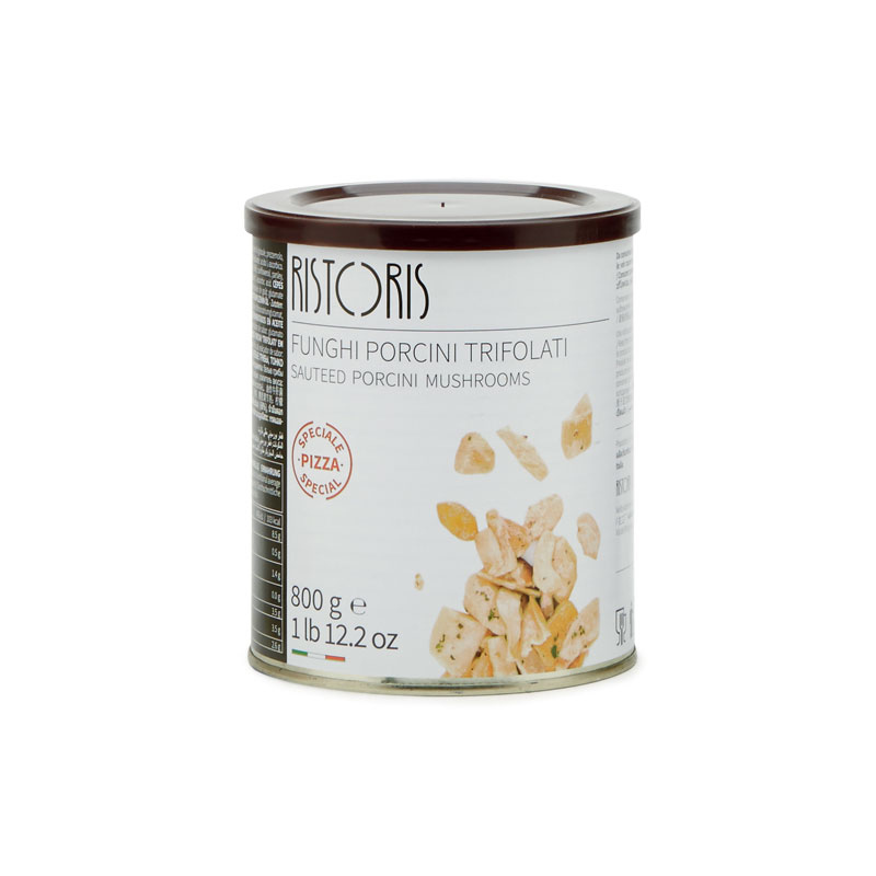 FUNGHI PORCINI TRIFOLATI LATTA 800G 6PZ CRT RIS