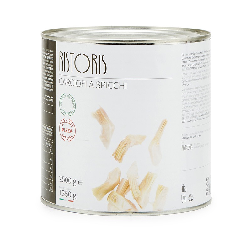 CARCIOFI A SPICCHI - SPECIALE PIZZA NATURALE LATTA 2.5KG 6PZ CRT RIS
