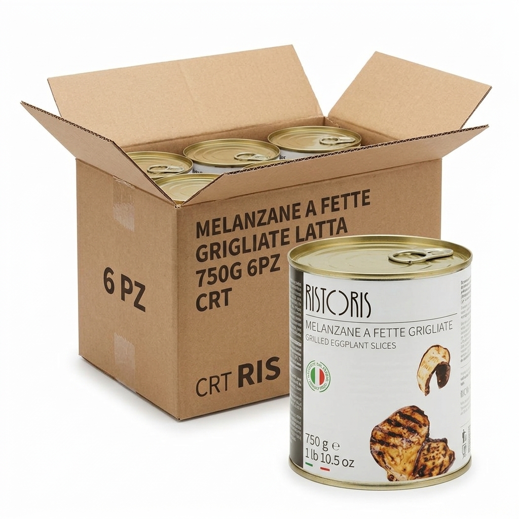 Melanzane a Fette Grigliate in Latta 750 g (Cartone 6) — Ristoris