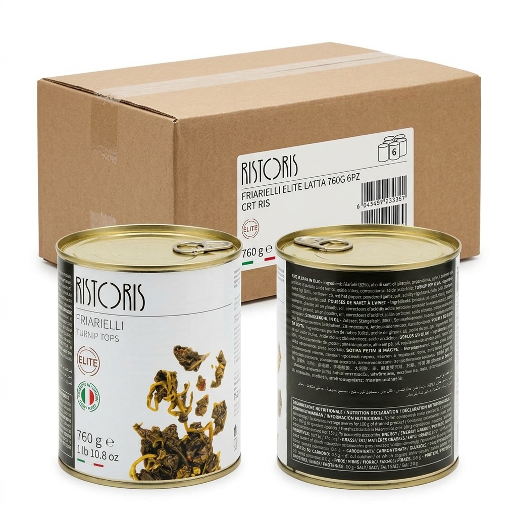 Friarielli in Olio Elite Latta 760 g (Cartone 6) — Ristoris