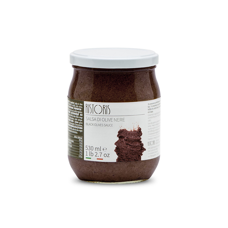 SALSA DI OLIVE NERE VASO 510G 6PZ CRT RIS