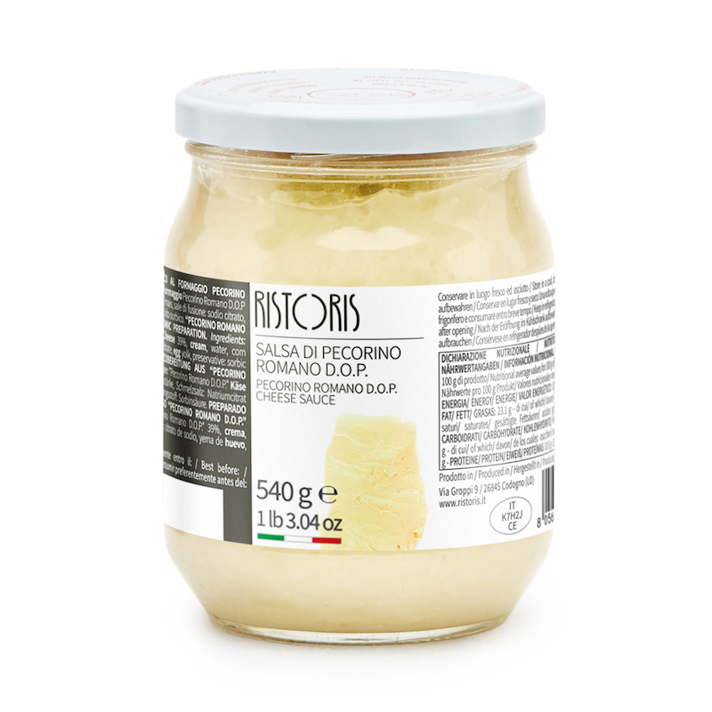 Salsa Di Pecorino Romano Vaso 540g 6pz krt Ris - Italienischer Schafskäse