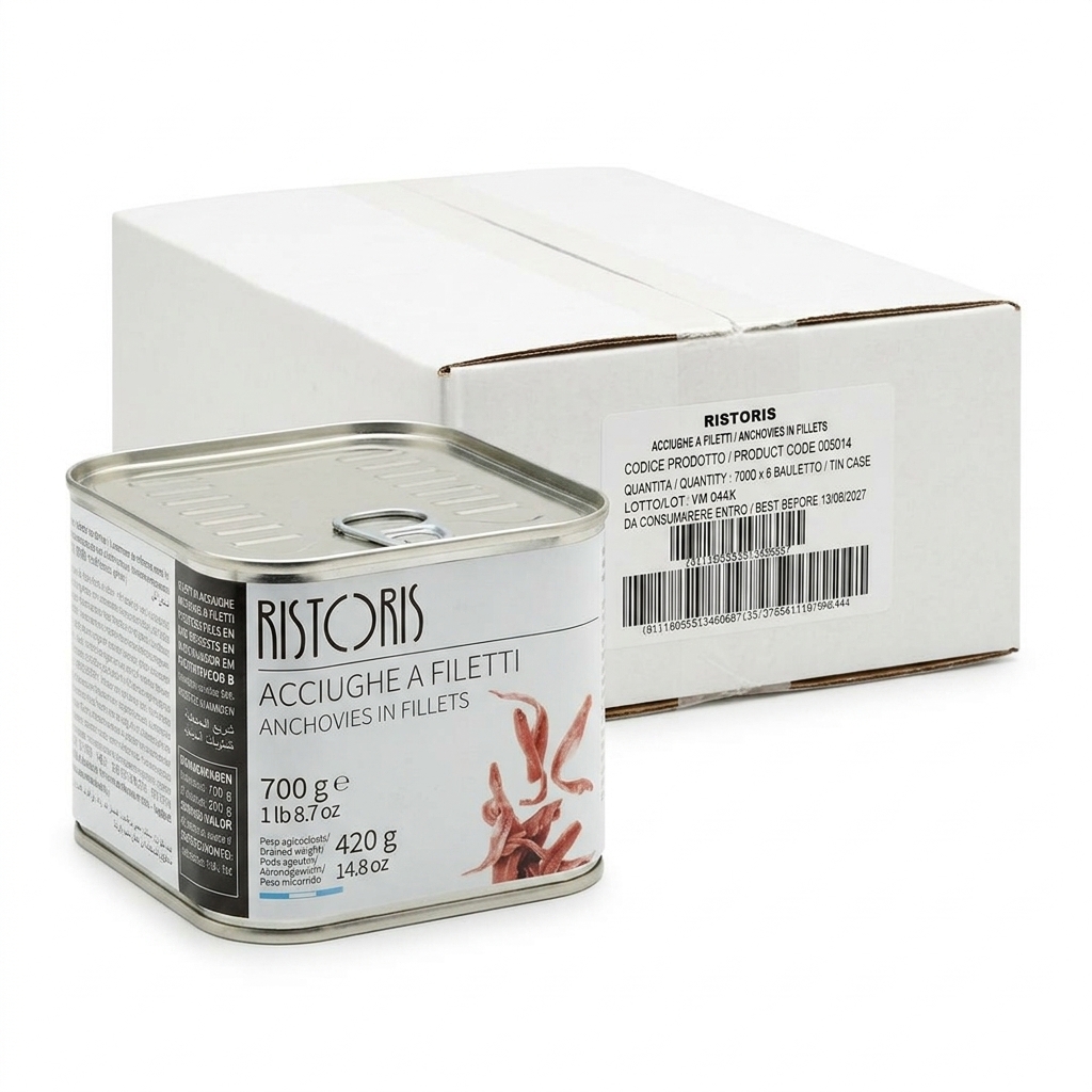 Sardellenfilets in Samenöl Dose 700 g (Karton 6) — Ristoris