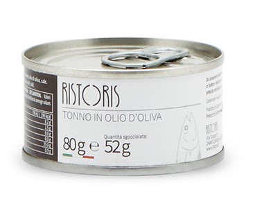 TONNO IN OLIO DI OLIVA LATTA 160G 48PZ CRT RIS