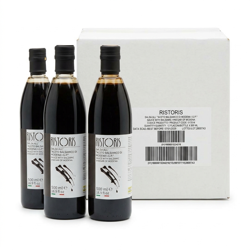 Salsa all'Aceto Balsamico di Modena IGP Flacone 500 ml (Cartone 12) — Ristoris