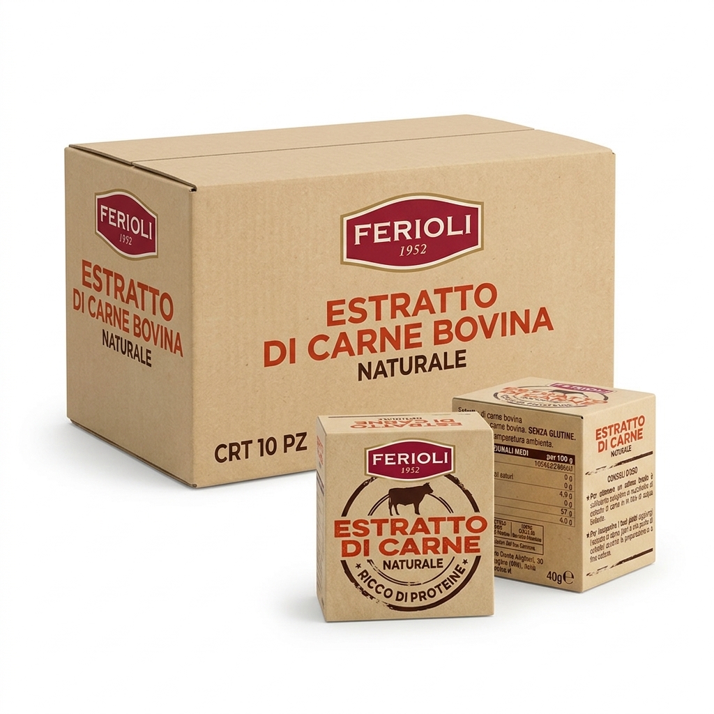 Rindfleischextrakt 40 g (Karton 10) — Ferioli