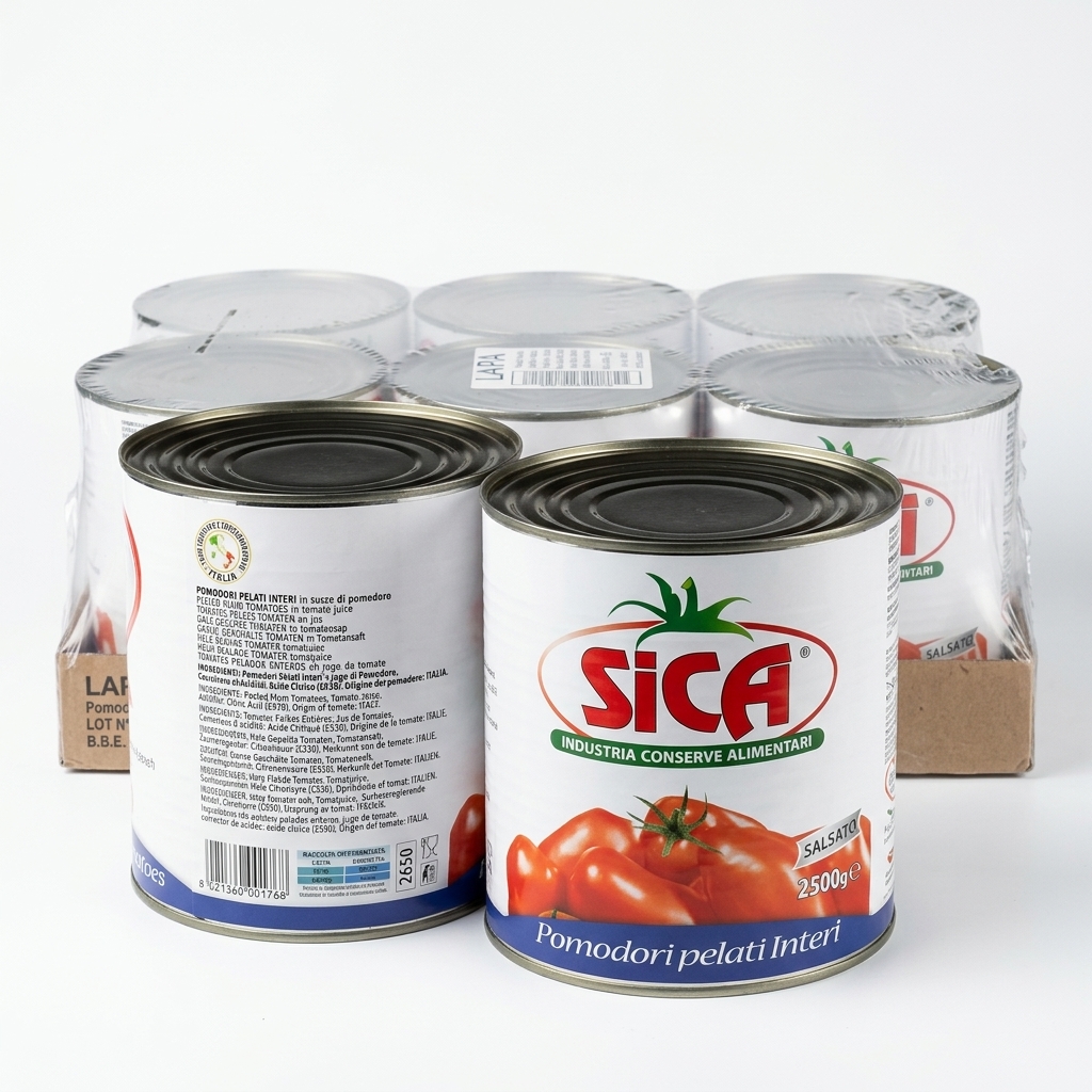 GANZE GESCHÄLTE TOMATEN 2500G STK SICA