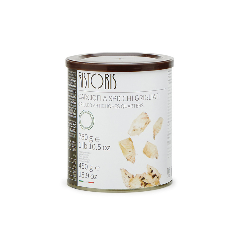 Carciofi A Spicchi Grigliati Latta 750g 6pz krt Ris
