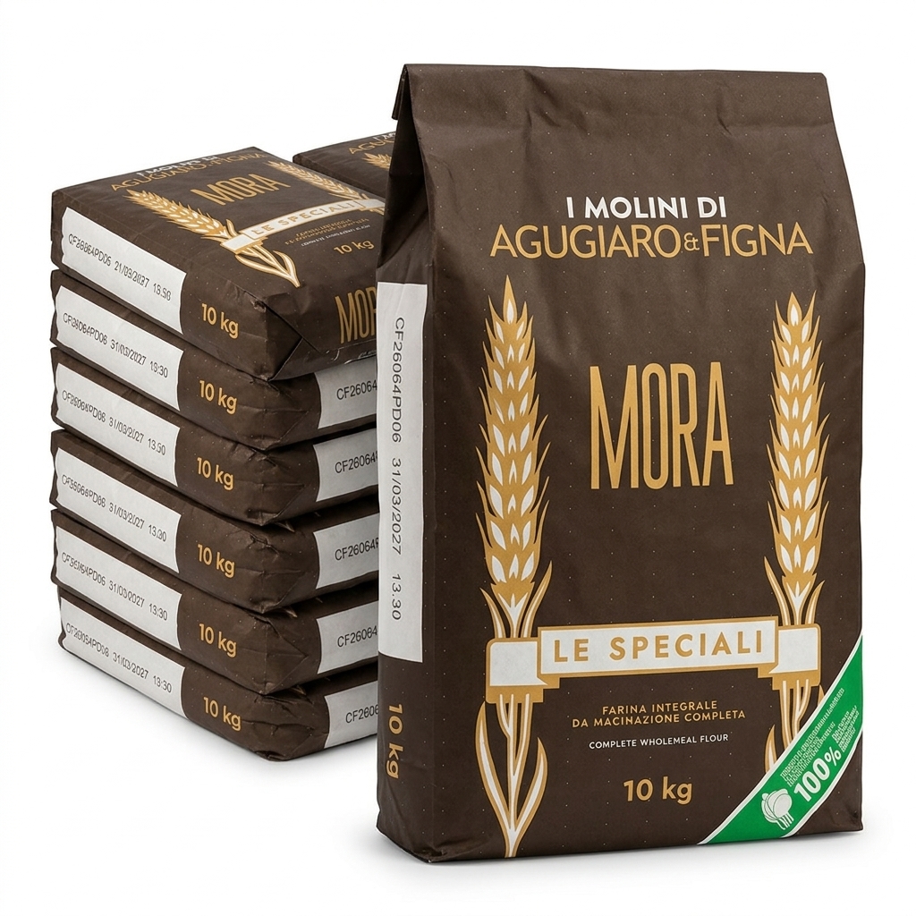 Farina Integrale Mora Le 5 Stagioni Macinazione Completa 10 kg