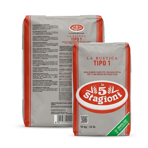 Mehl Typ 1 Steingemahlen Le 5 Stagioni W300 Sack 10 kg