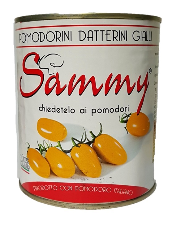 POMODORI DATTERINI GIALLI IN SUCCO 800G 6PZ CRT SAMMY