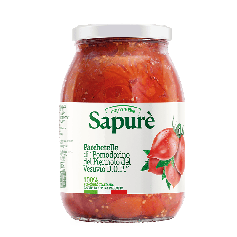 POMODORI PACCHETELLA ROSSI DEL PIENNOLO DEL VESUVIO VASO VETRO 1062G 6PZ CRT SAMMY