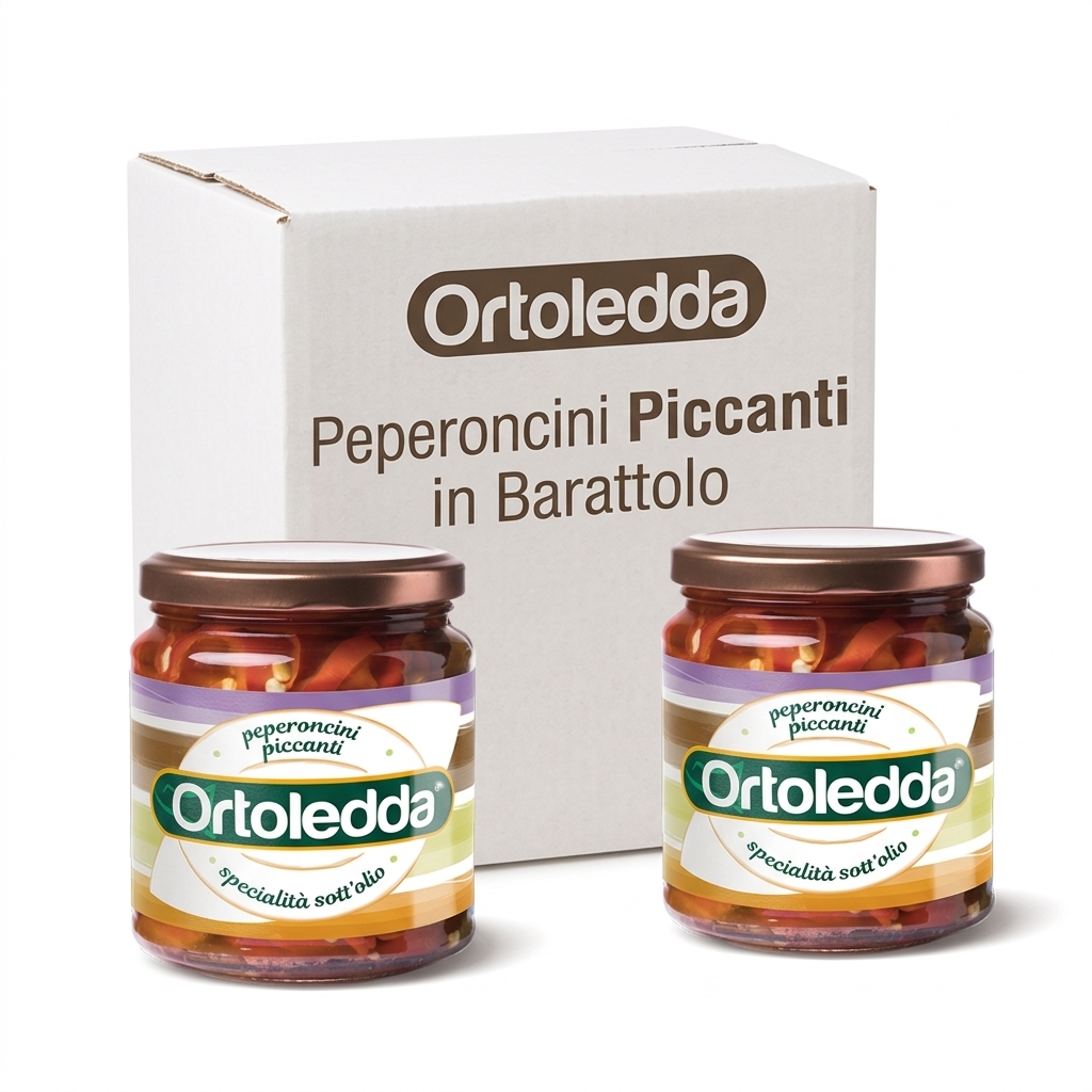 Peperoncini Piccanti in Barattolo 280 g — Ortoledda