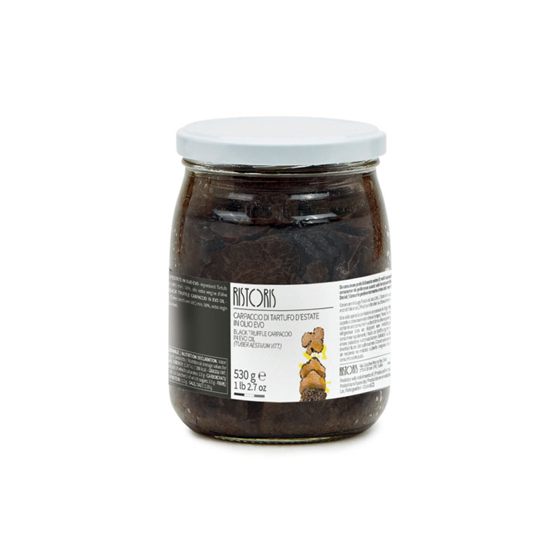 CARPACCIO DI TARTUFO A FETTE IN OLIO EVO VASO VETRO 580ML 6PZ CRT RIS