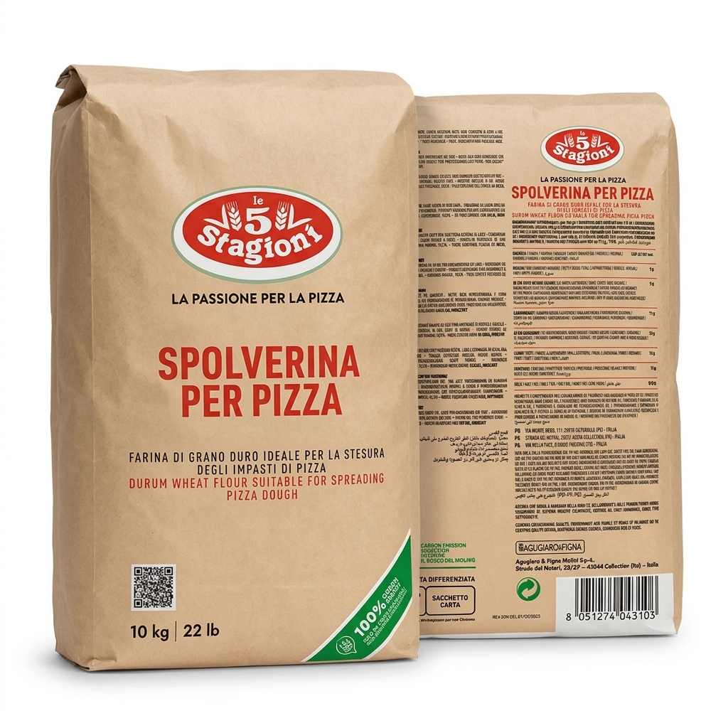 FARINE A SAUPOUDRER - FARINE POUR PIZZA 5 STAGIONI SAC 10KG AF