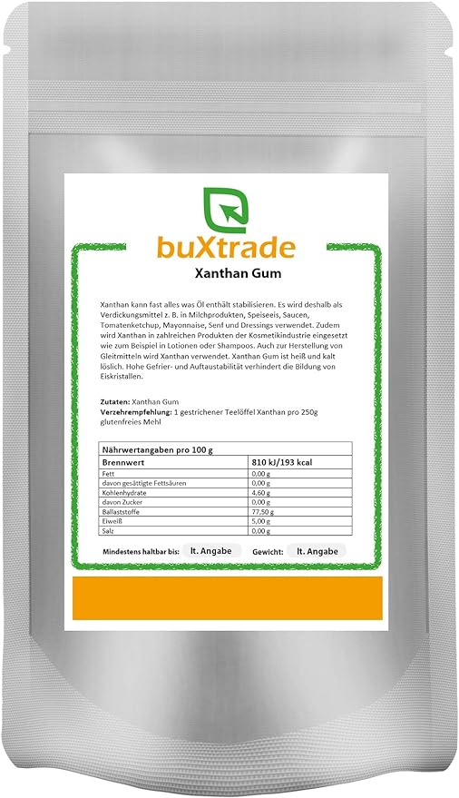 Xantano Gomma Additivo Alimentare E 415 Stabilizzatore Emulsionante Legante 1KG