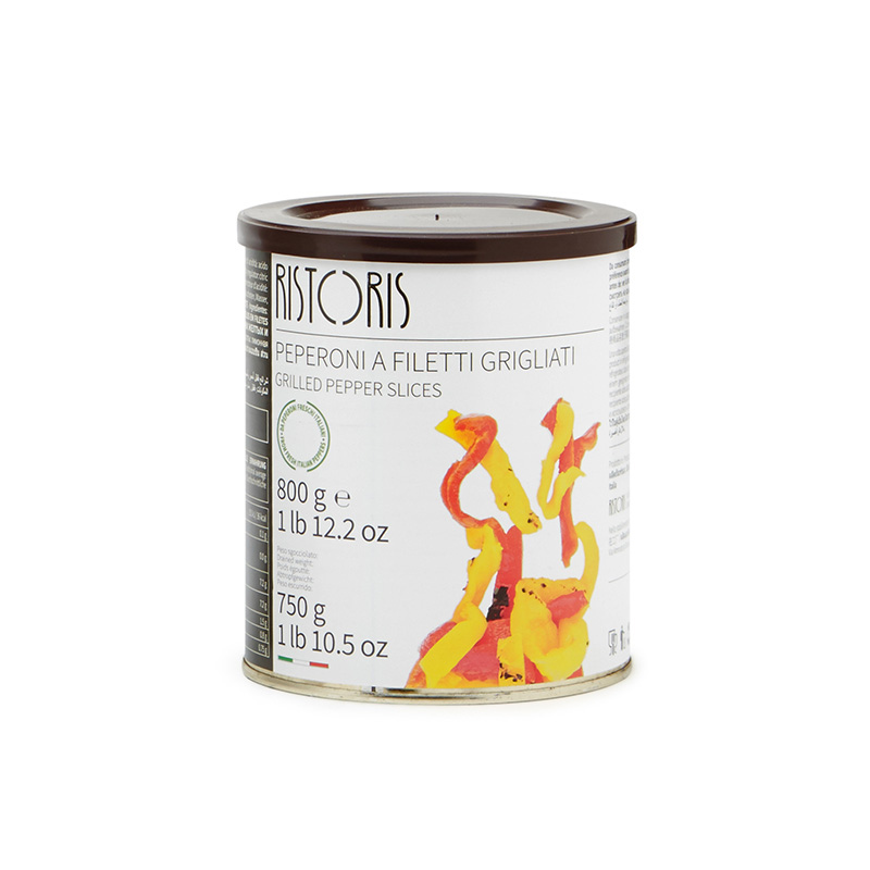 Peperoni A Filetti Grigliati Latta 800g 6pz krt Ris