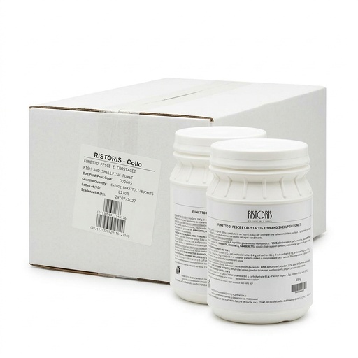 [000605] Fumetto di Pesce e Crostacei Granulare (Fisch- und Krustentierfond) Dose 600 g (Karton 6) — Ristoris