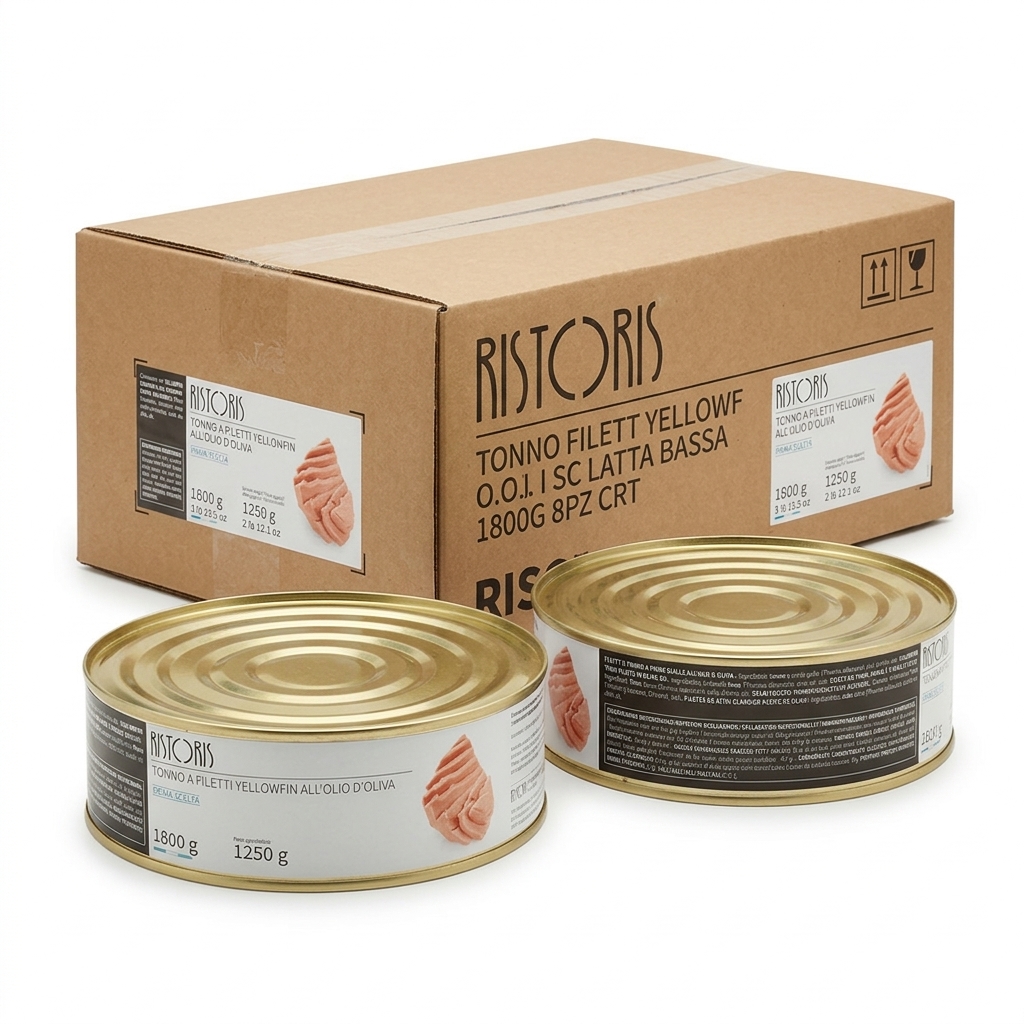 Gelbflossenthunfisch-Filet in Olivenöl Flache Dose 1800 g
