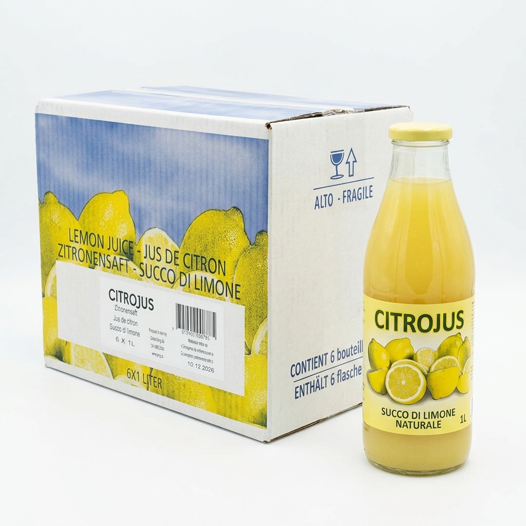 Succo di Limone Citrojus Natural Limonia 1 L (Cartone 6 x 1 L) — Citrojus