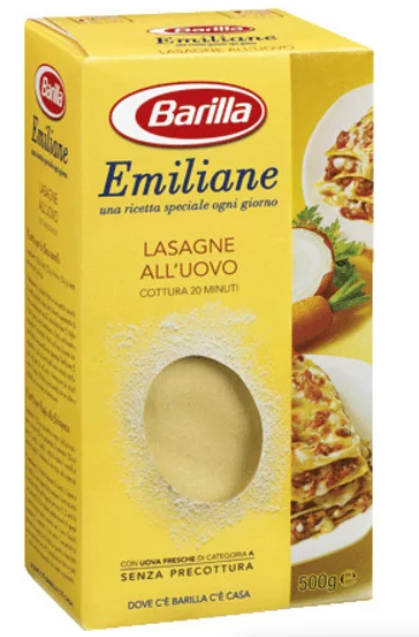 Sfoglia Secca Lasagne all'Uovo Barilla 6x500g al crt AL