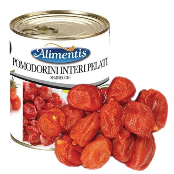 POMODORINI INTERI PELATI SEMISECCHI LE PERLE LATTA 770G 12 PZ CRT ALIMENTIS