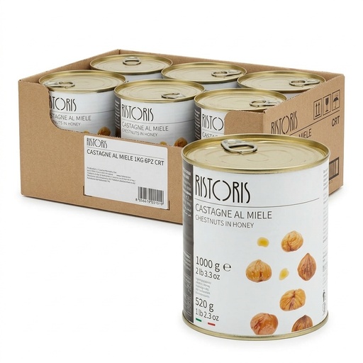 Châtaignes au Miel Ristoris 1 kg (carton 6 pcs)