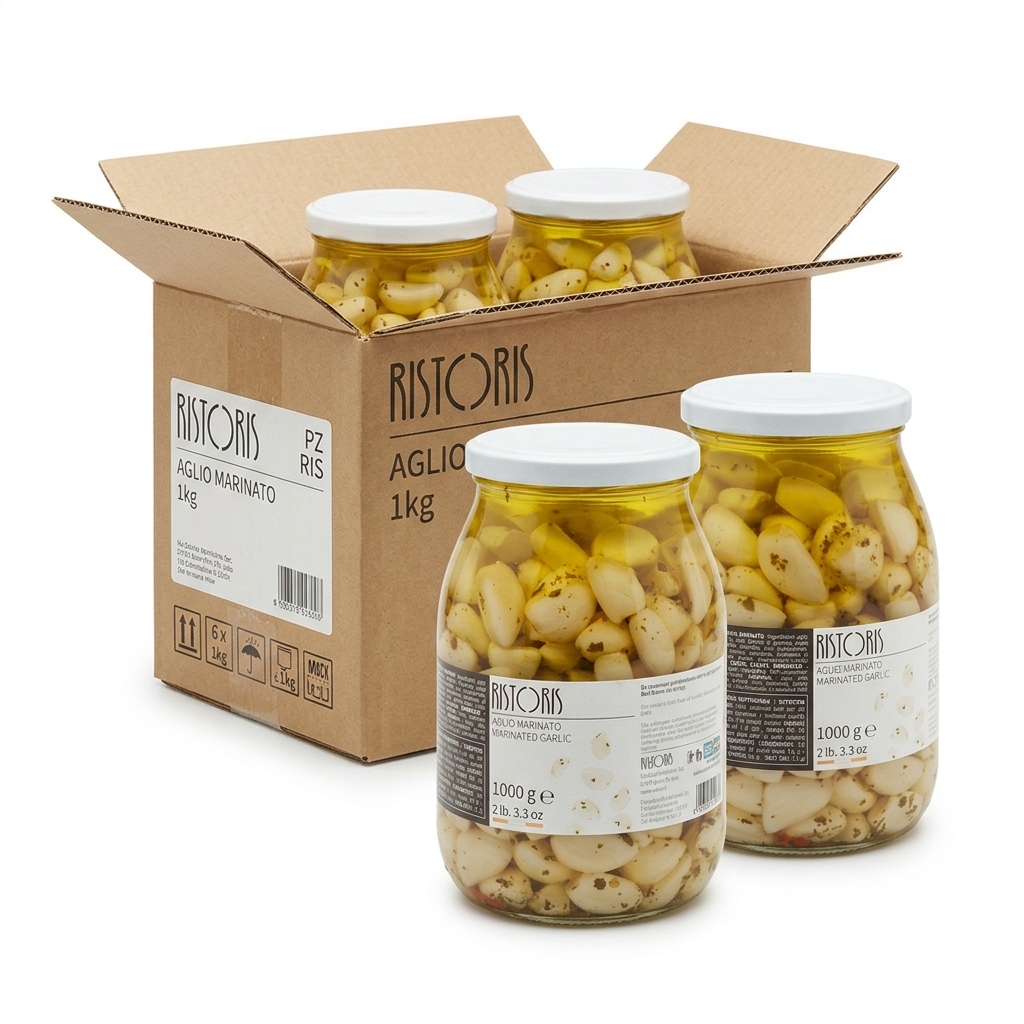 Ail Mariné à l'Huile Barquette 1 kg — Ristoris